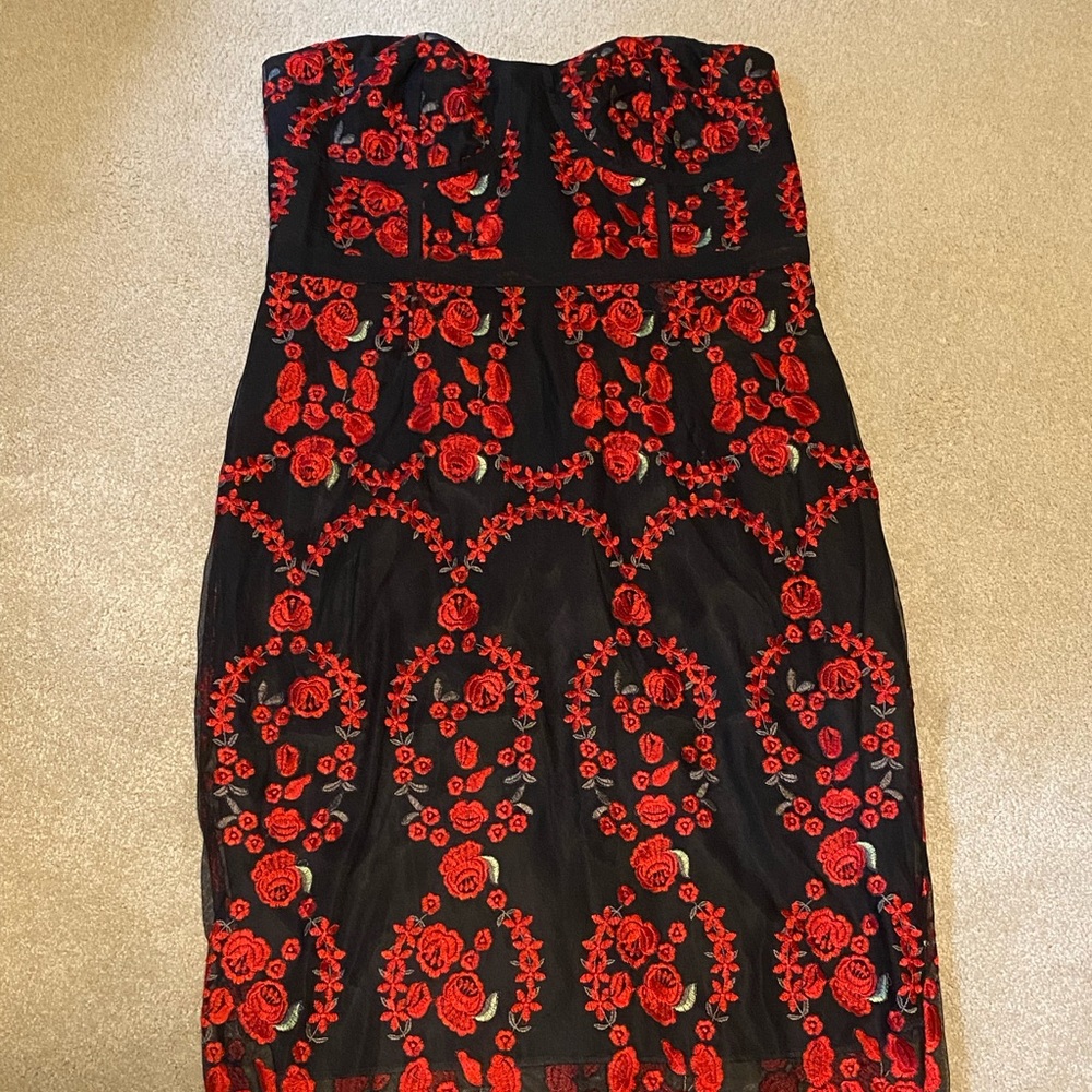 City Chic Dolce Rose Sleeveless Dress